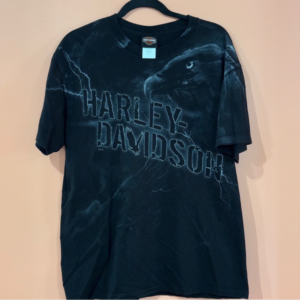 Harley-Davidson Midnight Black Tee with Eagle Graphic